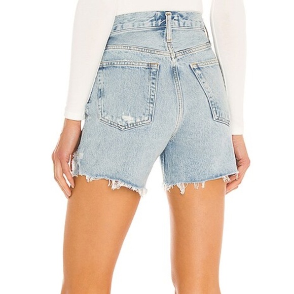 AGOLDE RILEY HIGH RISE SLIM SHORTS - Picture 3 of 8